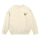 ポメラニアン×シーズーむーちゃんのポメシーむーちゃん目瞑り Crew Neck Sweatshirt