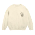 がまぐちこぐまのといといのこぐましろくろ Crew Neck Sweatshirt