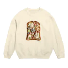 ℂ𝕙𝕚𝕟𝕒𝕥𝕤𝕦 ℍ𝕚𝕘𝕒𝕤𝕙𝕚 東ちなつのアニマルトースト Crew Neck Sweatshirt