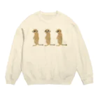 Koteharuのミーアキャット Crew Neck Sweatshirt