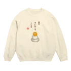 ハナのお店の鏡餅（川柳） Crew Neck Sweatshirt