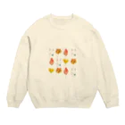 野花🌷の秋のおさんぽ Crew Neck Sweatshirt