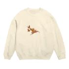 MAZEのMAZE-網タイツ Crew Neck Sweatshirt