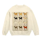 よもぎたけのこの柴犬(背) Crew Neck Sweatshirt