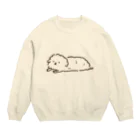 tanameayaのずっと寝てる犬 Crew Neck Sweatshirt