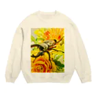 Higurashi430のカブトムシ ☆グラントシロカブト2☆ Crew Neck Sweatshirt