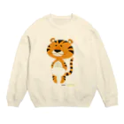 Quatre Illustrationのオムツトラ Crew Neck Sweatshirt