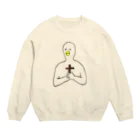 くちばし商会の祈りを… Crew Neck Sweatshirt