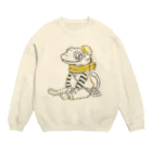 MIKAERUのクレステッドゲッコーさん  Crew Neck Sweatshirt