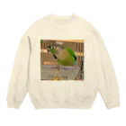 inko andのウロコインコのおーちゃん Crew Neck Sweatshirt