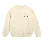 さよならさんかく またきてしかくのびっくりしてるトリ Crew Neck Sweatshirt