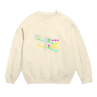 ダラケルヒトの猫の額で踊らせて A Crew Neck Sweatshirt