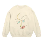 ピザたべたいのらくがき Crew Neck Sweatshirt