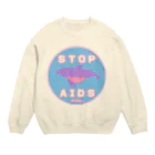 YMT.のCondom Dolphin【STOP AIDS】 Crew Neck Sweatshirt