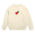 にょわにょわのとんがらし Crew Neck Sweatshirt