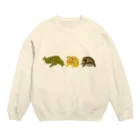 いきものや　のの（別館）のドットカエル Crew Neck Sweatshirt