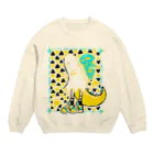 RacCOOLus-ラクーラス-のGyaooost レモネード Crew Neck Sweatshirt