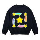 武者小路夕桐の流れ星 Crew Neck Sweatshirt