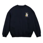 関西バターのミル君/LIFE IS FREESTYLE. Crew Neck Sweatshirt