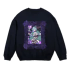 モナ子のメカクレチョコミントの魔女さん Crew Neck Sweatshirt