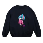 UNiCORNのミニアンネ(ピンク) Crew Neck Sweatshirt