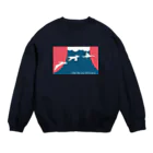 ari designのうさぎ、鶴になる Crew Neck Sweatshirt