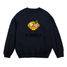 ピクセルアート Chibitのみんな大好きラーメン×ピクセルアート Crew Neck Sweatshirt