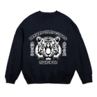 中華呪術堂（チャイナマジックホール）の【黒・白背景】龍吟雲起 虎嘯風生  Crew Neck Sweatshirt