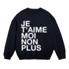 TATEYAMAのJE T'AIME MOI NON PLUS (blanc) Crew Neck Sweatshirt