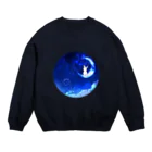 ヨスガスズのうさぎと月と人 Crew Neck Sweatshirt