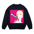 PALA's SHOP　cool、シュール、古風、和風、のWow！ Crew Neck Sweatshirt