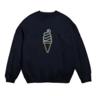 marinaのソフトクリーム（color） Crew Neck Sweatshirt