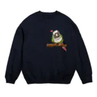 Lily bird（リリーバード）のホオミドリアカオウロコインコ フルカラー① Crew Neck Sweatshirt