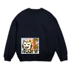 MedicalKUNの許します★ネコですが。 Crew Neck Sweatshirt