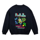 ねこぜや のROBOBO🤖「パオロボ」 Crew Neck Sweatshirt