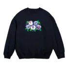 落合晴香のパンジー畑 Crew Neck Sweatshirt