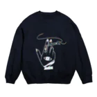 (有)さいくろぷすの受眼喫煙 Crew Neck Sweatshirt