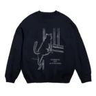 猫ねむりzzz..の猫と出窓 Crew Neck Sweatshirt