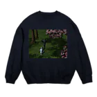 忍者３２ショップの桜の謁見 Crew Neck Sweatshirt