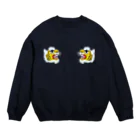 スロータイプ書店 Slowtype Booksのゆるスカタイガー 160 Crew Neck Sweatshirt