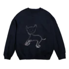 NOEの玲子「猫」あげいん Crew Neck Sweatshirt