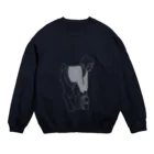 sunagimo0の通学兎子 Crew Neck Sweatshirt