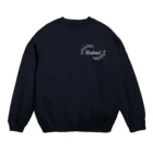 ペアTシャツ屋のシバヤさんのペア(Husband)リーフ_白 Crew Neck Sweatshirt