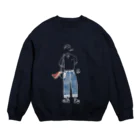 イチハシコのトレンド Crew Neck Sweatshirt