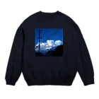 ちるまの店のモクモ雲 Crew Neck Sweatshirt