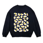  むきむき   地球生活のありったけのめだまやき Crew Neck Sweatshirt