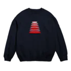 Qsarkの連なる輪　カラーその3 Crew Neck Sweatshirt