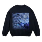 suparnaの闇夜の花 Crew Neck Sweatshirt