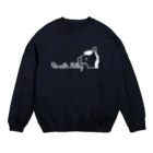 うまやさんのミルキー（ホワイト） Crew Neck Sweatshirt