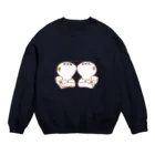 Draw freelyのおもち　ぴったんこ Crew Neck Sweatshirt